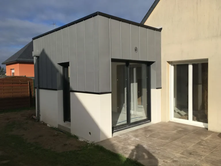 Extensions en zinc et en bois
