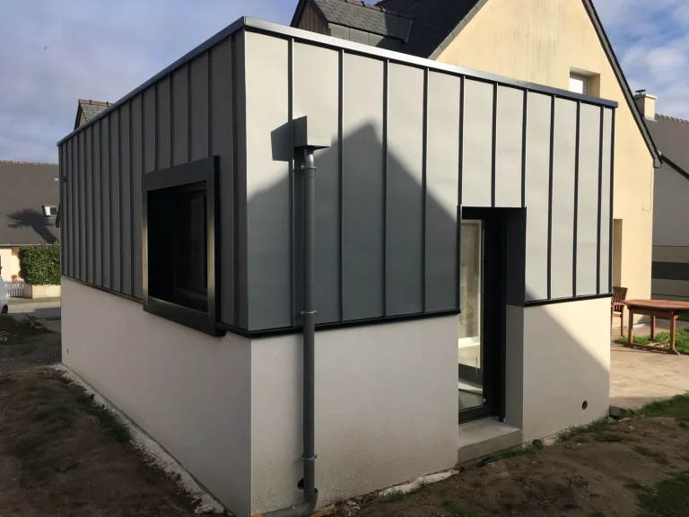 Extensions en zinc et en bois