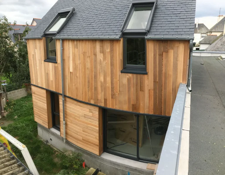 Extensions en zinc et en bois