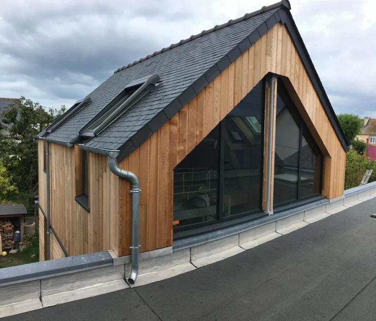Extensions en zinc et en bois