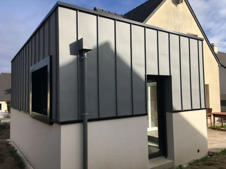 Bardage façade - réalisation Bonhomme Couverture